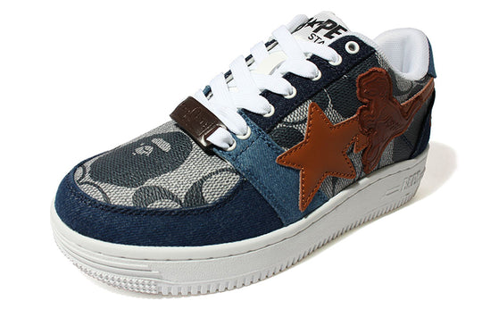 A BATHING APE x Coach Bape Sta Low 'Denim' 1H74-191-901-BLUE