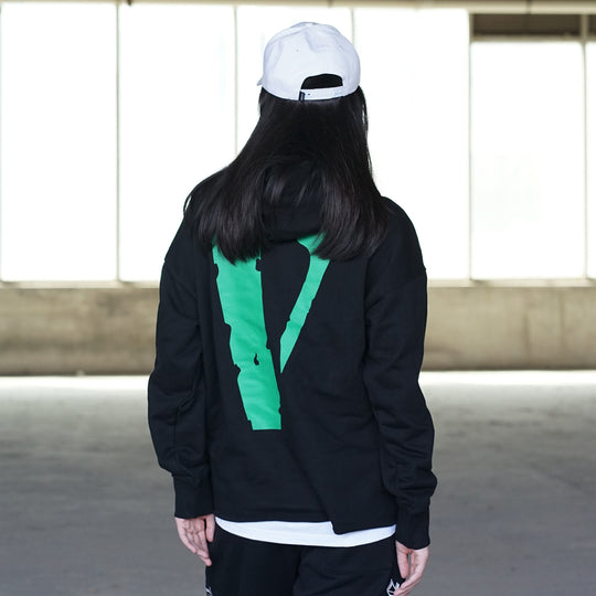 Green discount vlone hoodie