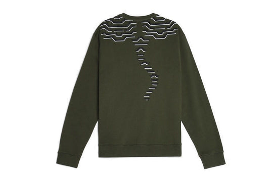 Kenzo Geo Tiger Crew Sweatshirt 'Olive Khaki' F765SW0764XE-51 ...