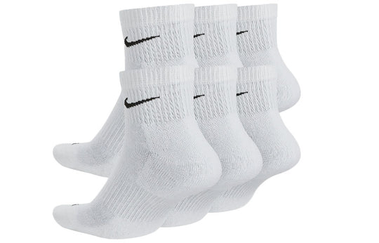 Nike Unisex Everyday Plus Cushioned Sock 6 Packs White SX6899-100 ...