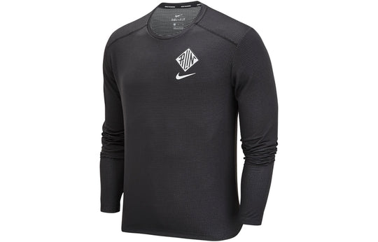 Nike Running long sleeve pacer in black