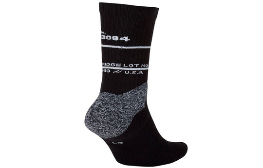 Nike Elite Cushioned Crew Unisex Running Training Gym Socks Unisex 1 Pack Black CK6784-010 Stocking - KICKSCREW