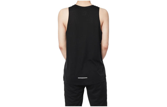 Men's Nike Breathe Elite Solid Color Logo Printing Sleeveless Sports Black Vest BV4698-010