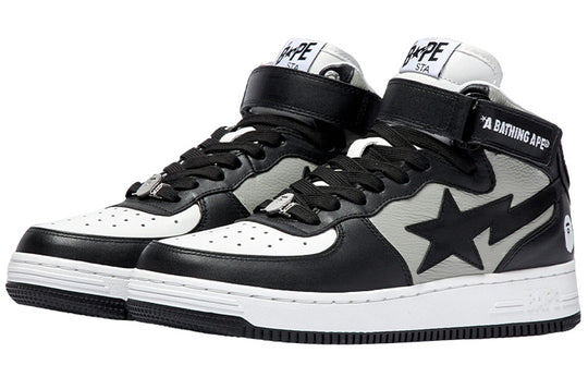 A BATHING APE Bape Sta Mid 1I20-291-010-BLACK - KICKS CREW