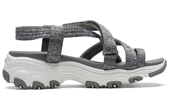 Skechers D'lites Sandals WMNS Grey 31517-GRY Sandals - KICKSCREW