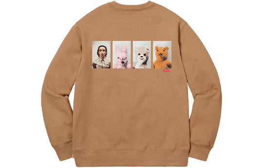 Supreme FW18 Mike Kelley AhhYouth! Crewneck Sweatshirt Light Brown