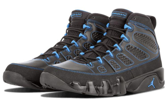 Jordan 9 photo deals blue black bottom