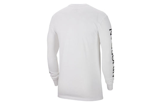 Air Jordan Casual Sports Round Neck Pullover Long Sleeves White AT8897 ...