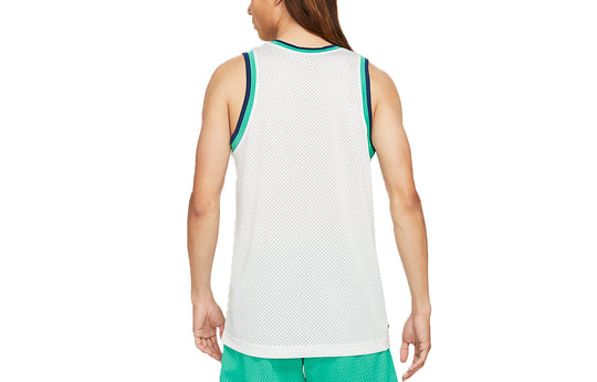 Men's Nike Giannis Freak Contrasting Colors Logo Breathable Mesh Sports Basketball Jersey/Vest White DA5685-121