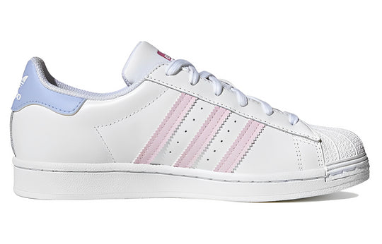 Superstar white clearance pink stripe