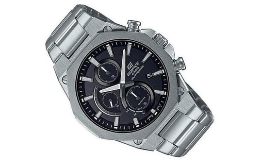 EFSS570D-1A  EDIFICE Slim Solar Powered Chronograph with Sapphire Crystal