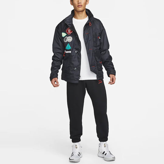 Nike Kyrie CNY Button Jacket 'Black' DJ3856-010-KICKS CREW