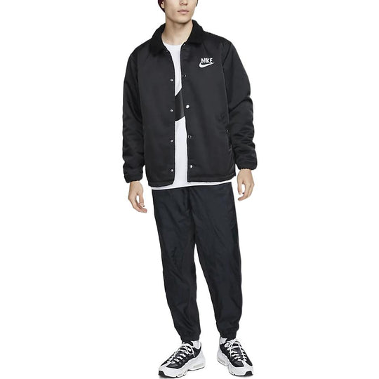 Nike Lined winterized coach jacket 'Black' DQ4192-010 - KICKS CREW