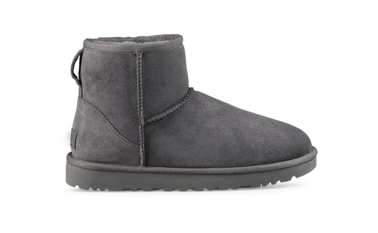 (WMNS) UGG W Classic Mini II Fleece Lined Gray 1016222-GREY