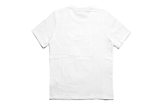 Nike Logo Printing Round Neck Short Sleeve White AR5034-100 - KICKS CREW
