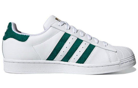 Adidas Superstar 'Chenille Stripes Cloud White Green' H00190 - KICKS CREW