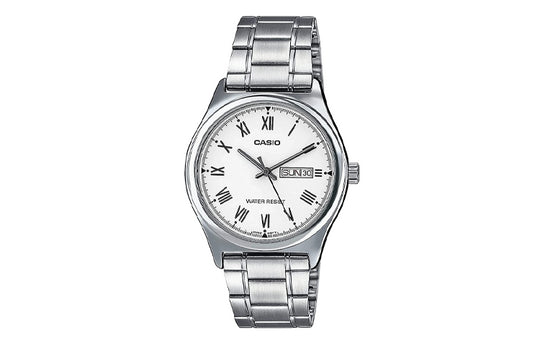 Casio Dress Classic Minimalistic Analog Watch 'Silver Steel White' MTP ...