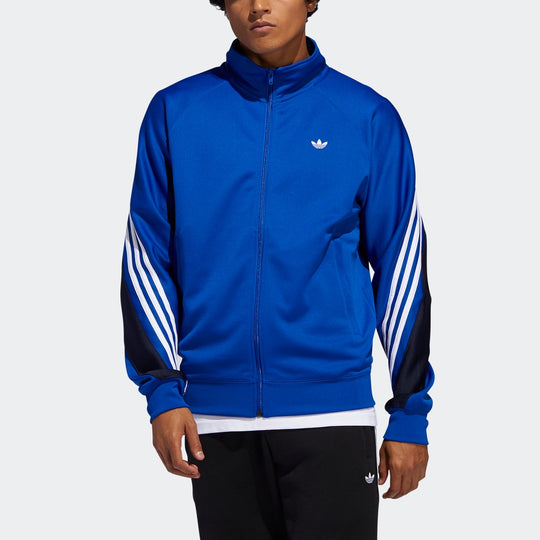 adidas originals Solid Color Logo Stand Collar Athleisure Casual Sport ...