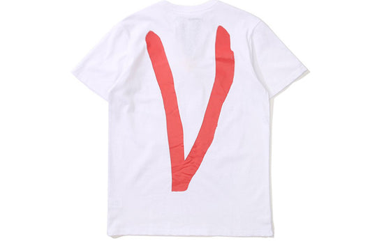VLONE Love Tee Back Large Logo Short Sleeve Couple Style White Red VLT