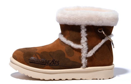 UGG X Bape classic mini Fleece Lined Brown 1104639