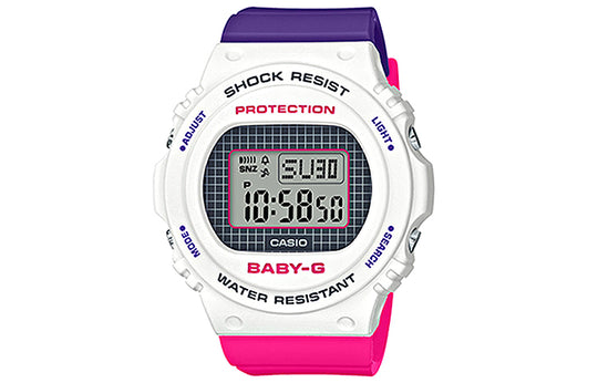 CASIO Baby-G 'White' DW-5700THB-7PR+BGD-570THB-7PR-KICKS CREW