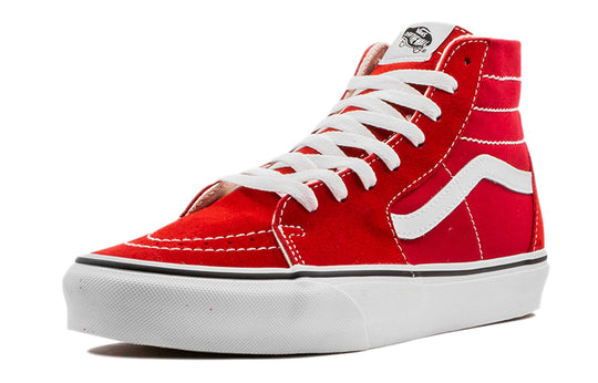 Vans Sk8-hi Tapered Non-Slip Wear-Resistant High Top Casual Skate Shoes Unisex Red White VN0A4U16JV6