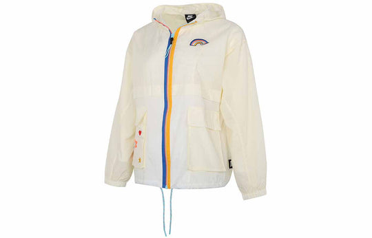 (WMNS) Nike Nsw Icon Clash Jacket SS22 Athleisure Casual Sports Hooded  Jacket Autumn Light Yellow DJ5375-111