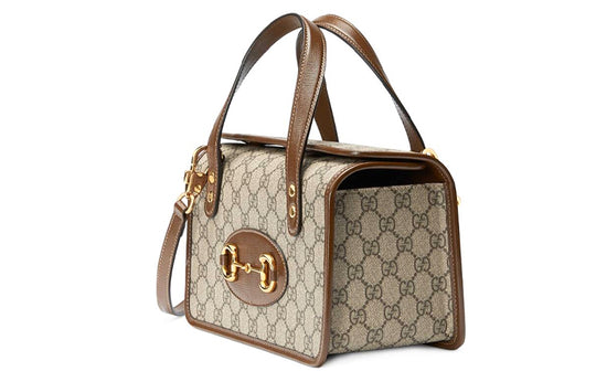 Horsebit 1955 leather handbag Gucci Grey in Leather - 36659998