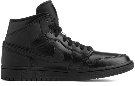 (WMNS) Air Jordan 1 Mid 'Triple Black' BQ6472-012 - KICKS CREW