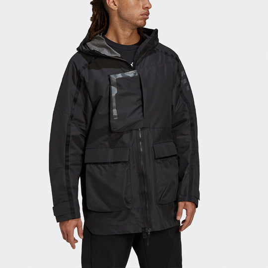 adidas Xploric R.r Sports Hooded Jacket Black H65704-KICKS CREW