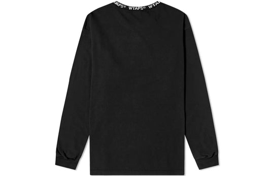 WTAPS Pyn. Design Ls 01 / Tee. Cotton Logo Long-Sleeve Unisex Black 20 -  KICKS CREW