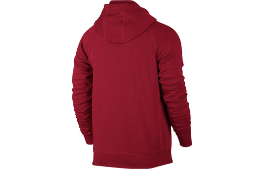 Air Jordan Flying Solid Color Hooded Jacket Men's Deep Red 823063-687 ...