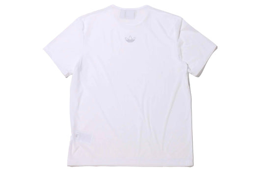 (WMNS) adidas originals Mesh T Shirt Hollow Out Logo Sports Short Sleeve White FM1970