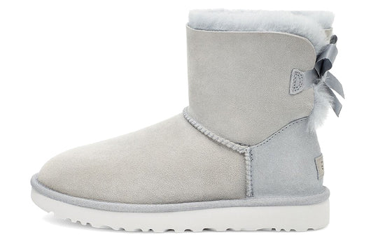 (WMNS) UGG Mini Bailey Bow II Boot 'Grey' 1016501-AFG - KICKS CREW