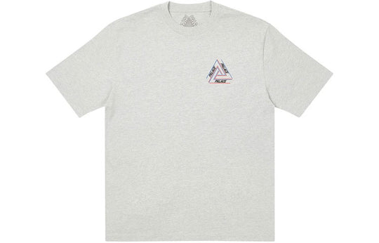 PALACE Basically A Triferg Grey Marl Alphabet Printing Round Neck Short  Sleeve Unisex Gray P20TS003