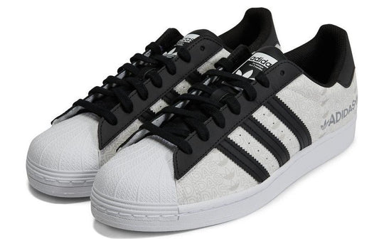 adidas Superstar 'Reflective Allover Logo - White Black' GW7254 - KICKS ...