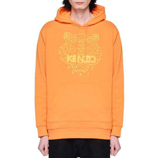 Men's KENZO Hooded Pullover Long Sleeves Orange F955SW4234XF-17