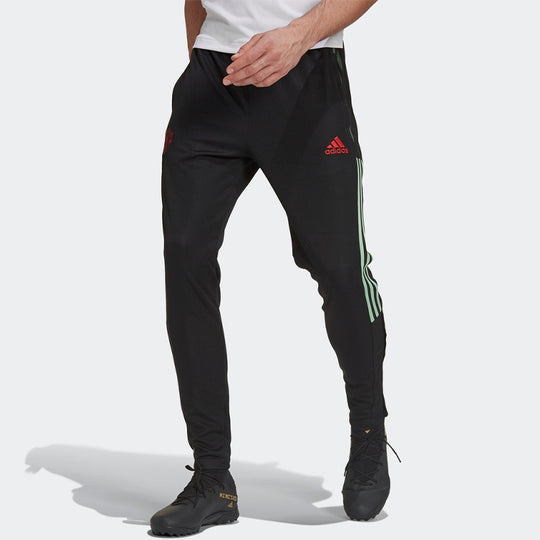 adidas Side Stripe Logo Sports Pants Black GK9430 - KICKS CREW