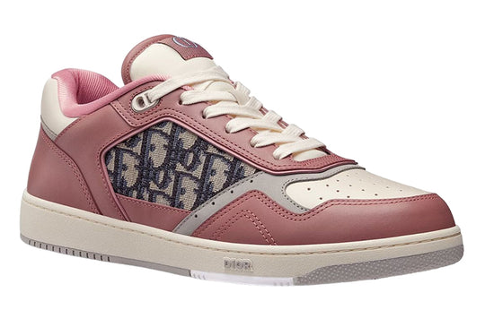 DIOR B27 Low-Top Sneaker Pink and Cream Smooth Calfskin