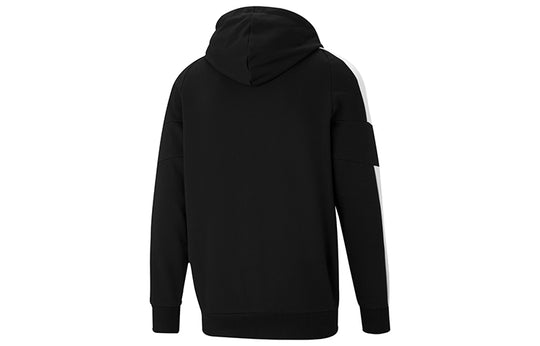 PUMA Casual Printed Zipped Hooded Jacket Black 588672-01 - KICKS CREW