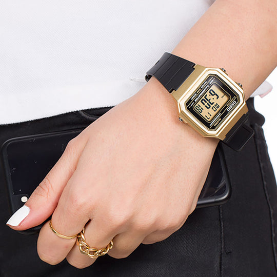 Casio Men's Classic Digital Watch, Gold/Black W217HM-9AV 
