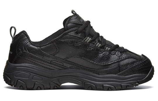 (WMNS) Skechers D'lites Sr Running Shoes Black 76605-BLK - KICKS CREW