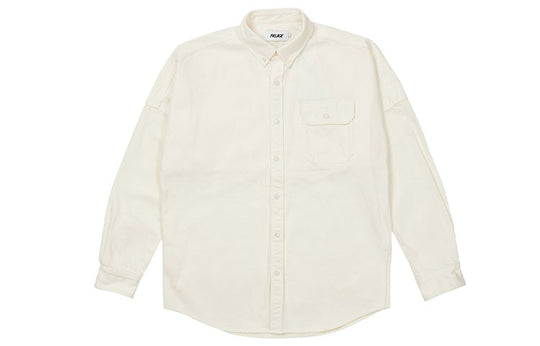 PALACE Denim Bossy Back Logo Denim Shirt White P20SHT009-KICKS CREW