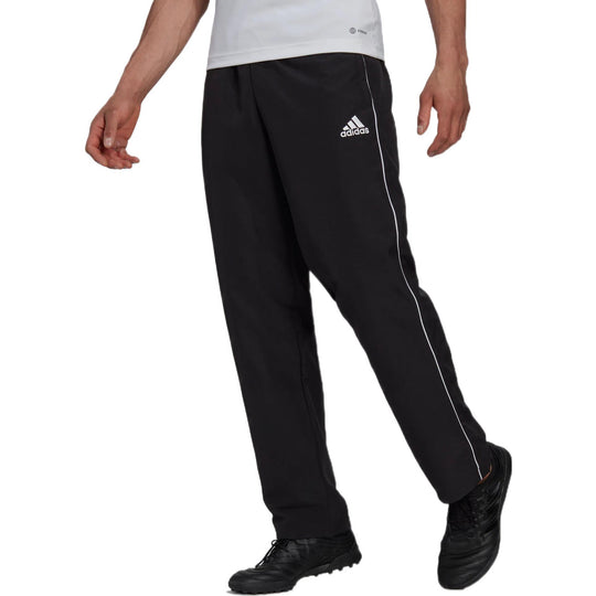 Men's adidas Core18 Pre Pnt Small Logo Solid Color Straight Sports Pants/Trousers/Joggers Black CE9045