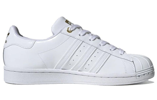 (WMNS) adidas originals Superstar Metal Toe 'White Patent Leather' FV3 ...