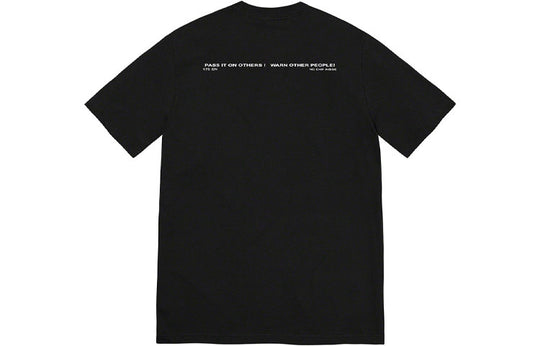 Supreme FW22 Warning Tee T SUP-FW22-022-BLK - KICKS CREW