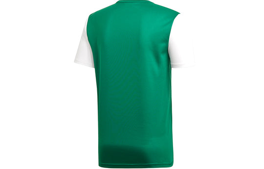 adidas Casual Training Sports Soccer/Football Short Sleeve Green DP3238