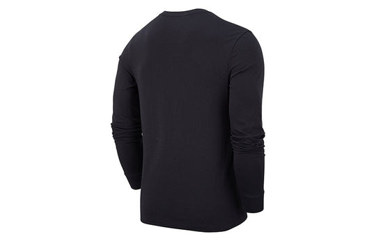 Nike Sportswear Heritage Casual Sports Round Neck Long Sleeves Black C ...