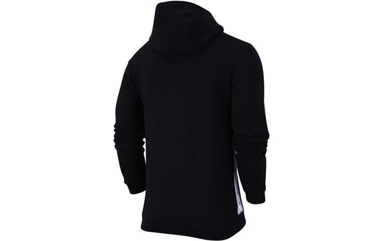 Nike Logo Fleece Stay Warm Casual Sports Hooded Jacket Black CV4586-01 ...