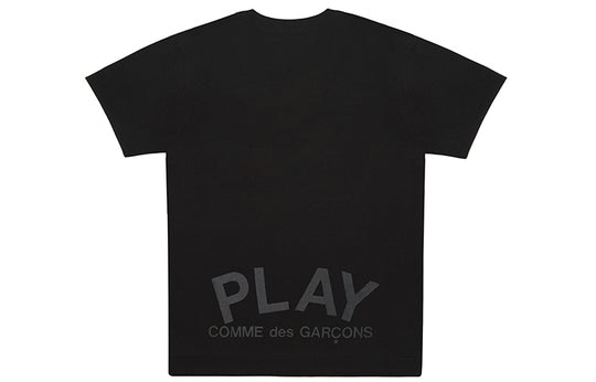 COMME des GARCONS PLAY Double Hearts T-Shirt 'Black/Black' AZ-T194-051-1